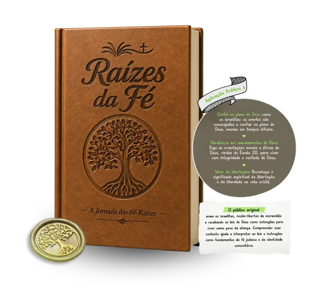 Mockup do ebook Raízes da Fé — A Jornada das 66 Raízes